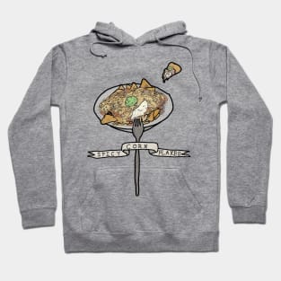 Nachos (spicy cornflakes) colored tattoo style Hoodie